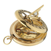 Personalized nautical brass compass with custom engraving